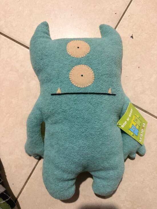 Uglydoll Other - Vintage 2004 Uglydoll Bop N' Beep Two-Sided Green and Blue Monster Plush